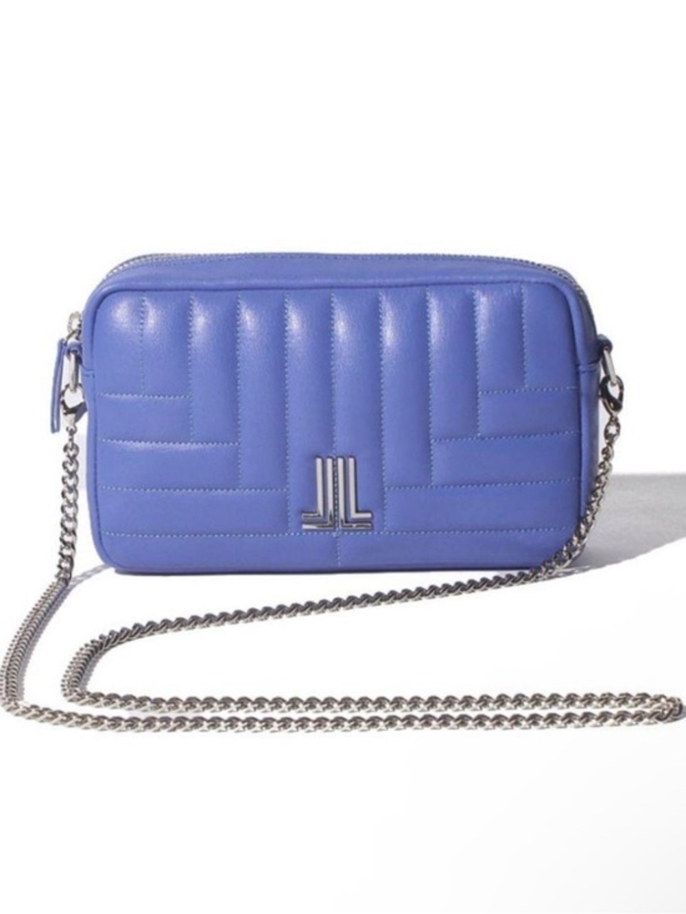 Authentic Lanvin en Bleu Bercy Quilted Chain Shoulder Bag